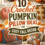 Crochet Pumpkin Pillow Ideas for Cozy Fall Decor