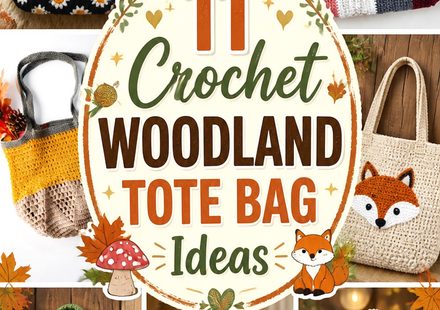 Crochet Woodland Tote Bag Ideas