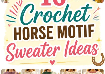Crochet Horse Motif Sweater Ideas