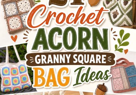 Crochet Acorn Granny Square Bag Ideas