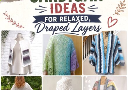 Crochet Bat Wing Cardigan Ideas for Relaxed Draped Layers