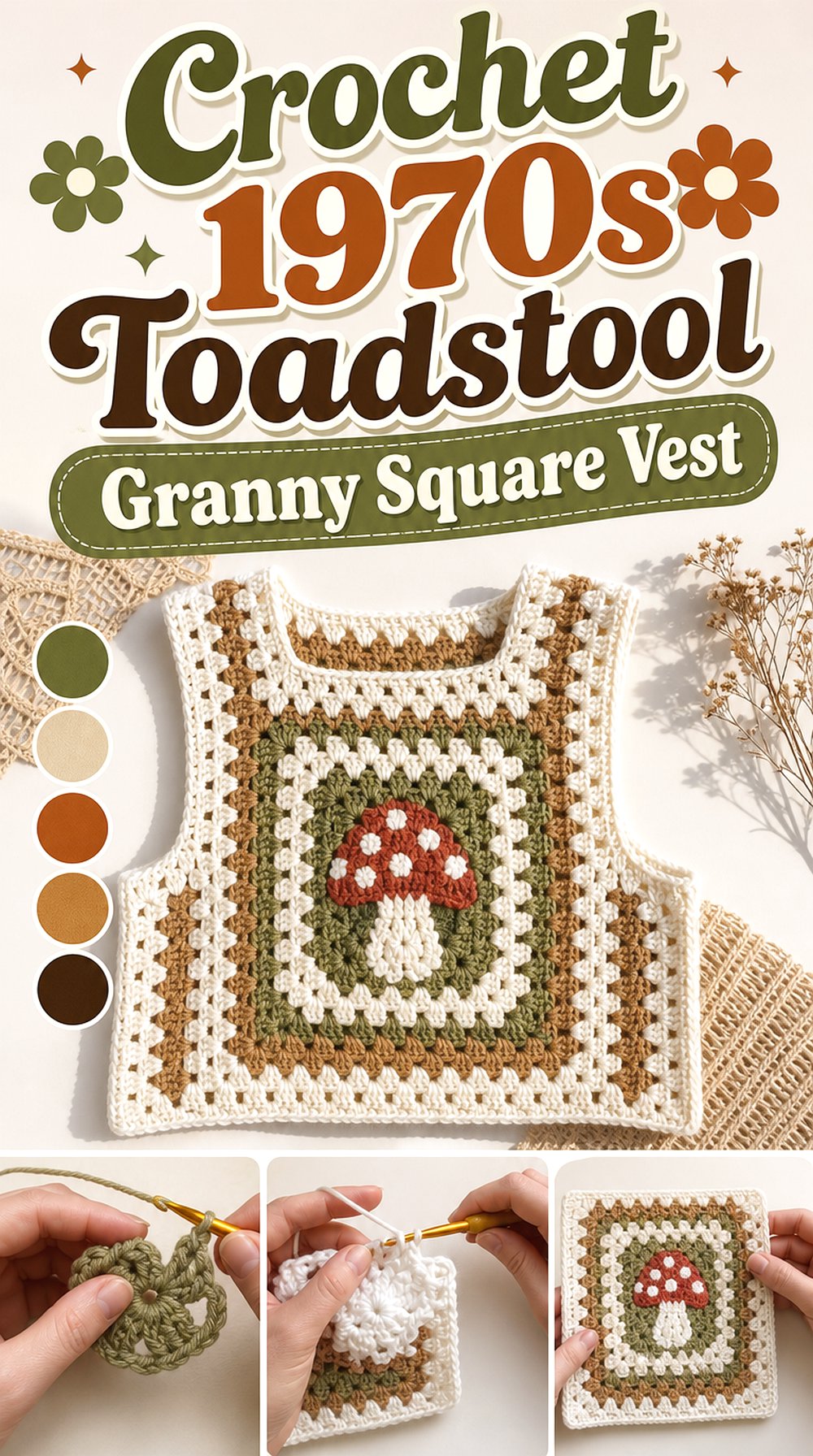 Crochet s Toadstool Granny Square Vest