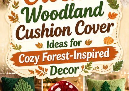 Crochet Woodland Cushion Cover Ideas for Cozy Forest Inspired Decor