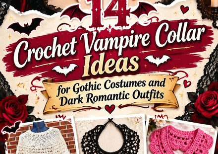 Crochet Vampire Collar Ideas for Gothic Costumes and Dark Romantic Outfits