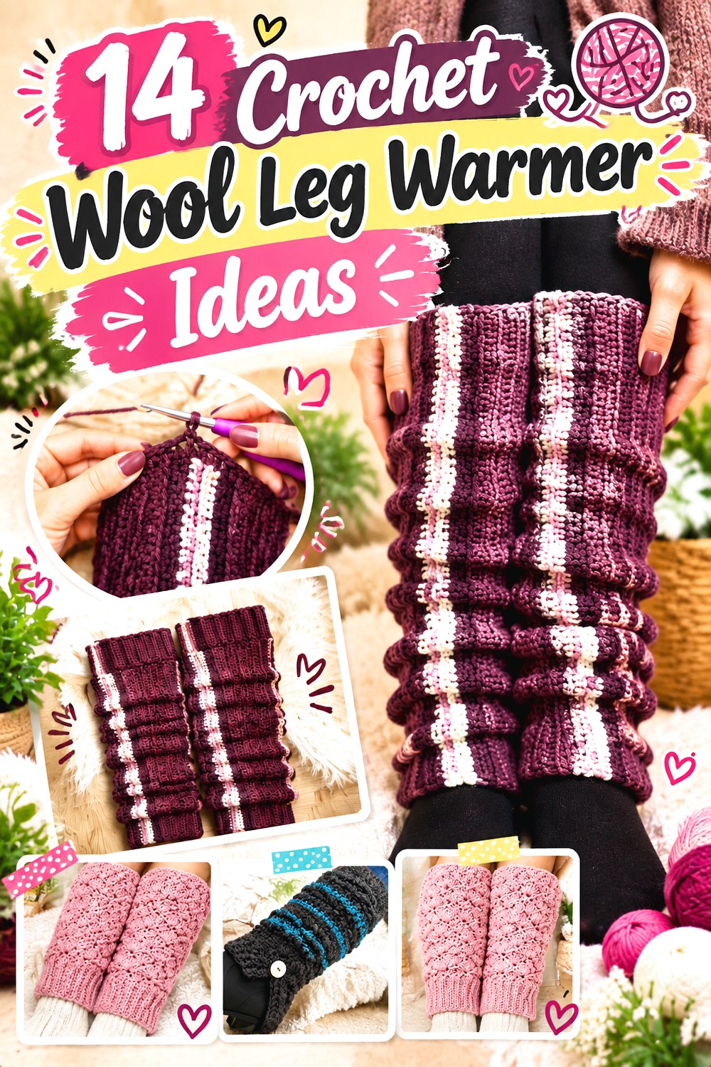 Crochet Wool Leg Warmer Ideas
