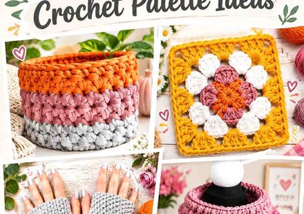 14 Persimmon and Dusty Rose Crochet Palette Ideas
