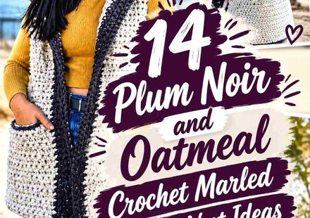 14 Plum Noir and Oatmeal Crochet Marled Hooded Vest Ideas