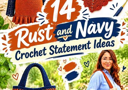 14 Rust and Navy Crochet Statement Ideas