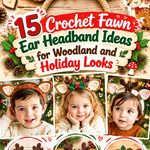 Crochet Fawn Ear Headband Ideas for Woodland and Holiday Looks