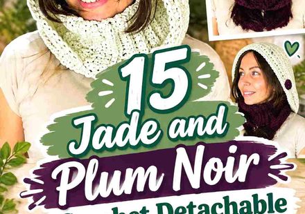 15 Jade and Plum Noir Crochet Detachable Hood Insert Ideas