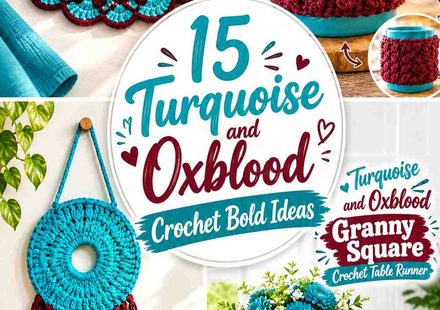 15 Turquoise and Oxblood Crochet Bold Ideas