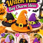 Crochet Witch Hat Bag Charm Ideas