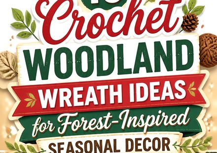 Crochet Woodland Wreath Ideas for Forest Inspired Seasonal Decor