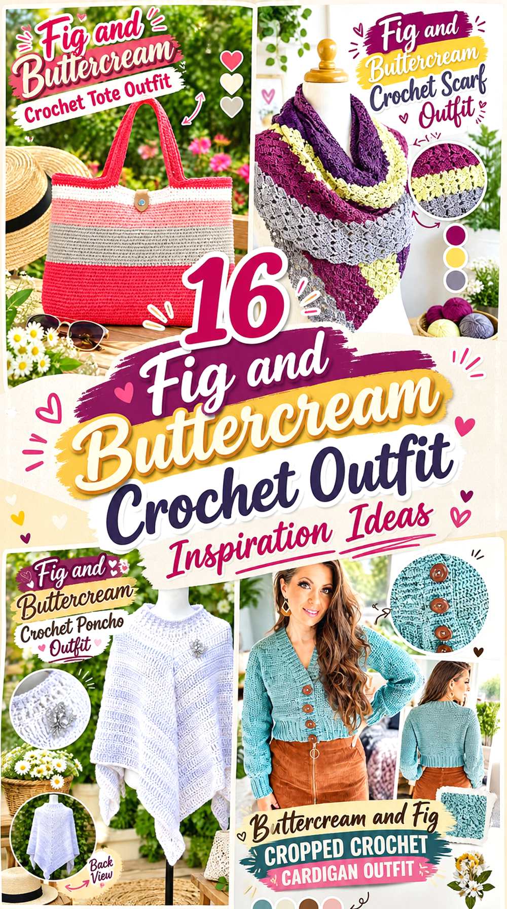 17 Fig and Buttercream Crochet Outfit Inspiration Ideas