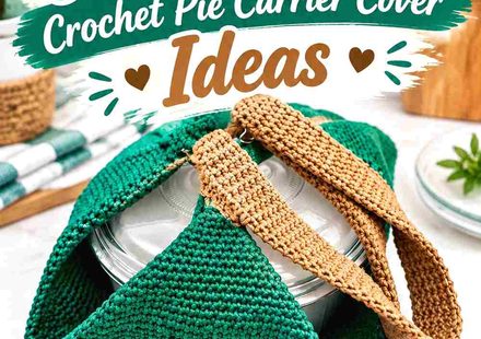 16 Jade and Camel Crochet Pie Carrier Cover Ideas