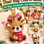Crochet Deer Bag Charm Ideas for Bags, Backpacks, and Holiday Gifts
