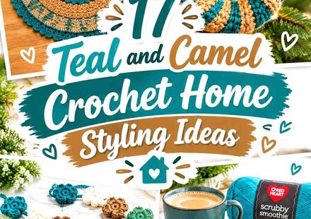 18 Teal and Camel Crochet Home Styling Ideas
