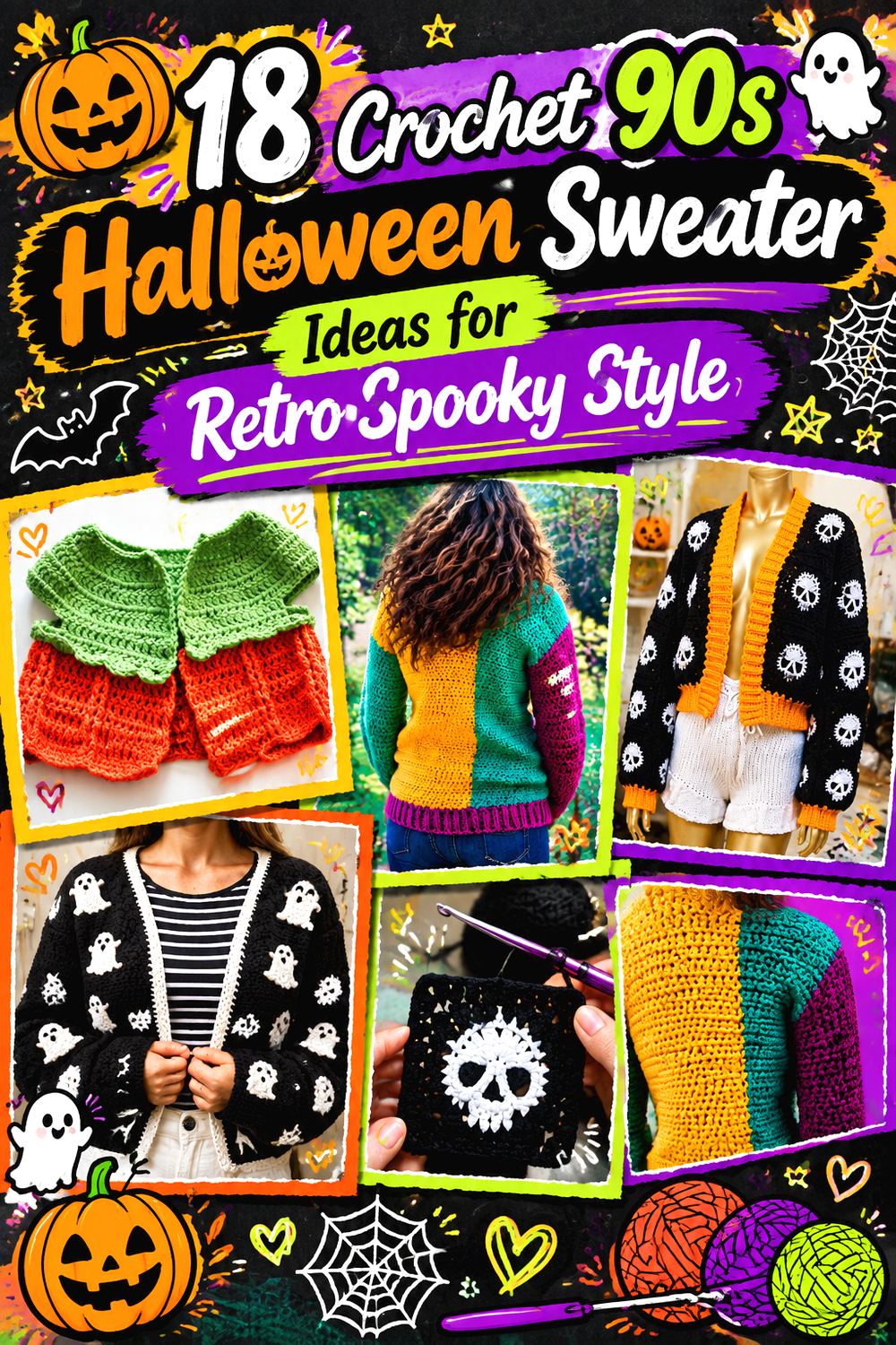 Crochet s Halloween Sweater Ideas for Retro Spooky Style