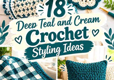19 Deep Teal and Cream Crochet Styling Ideas