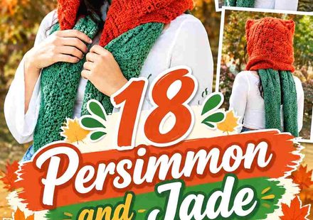 18 Persimmon and Jade Crochet Scarf Hat Hybrid Ideas
