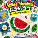 Crochet Visible Mending Patch Ideas for Clothes, Bags, and Denim