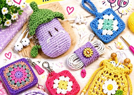 Crochet Wired Headphones Ideas for Cord Covers, Cases, and Headset Accessories