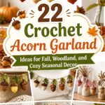 Crochet Acorn Garland Ideas for Fall Woodland and Cozy Seasonal Decor