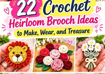 Crochet Heirloom Brooch Ideas to Make, Wear, and Treasure