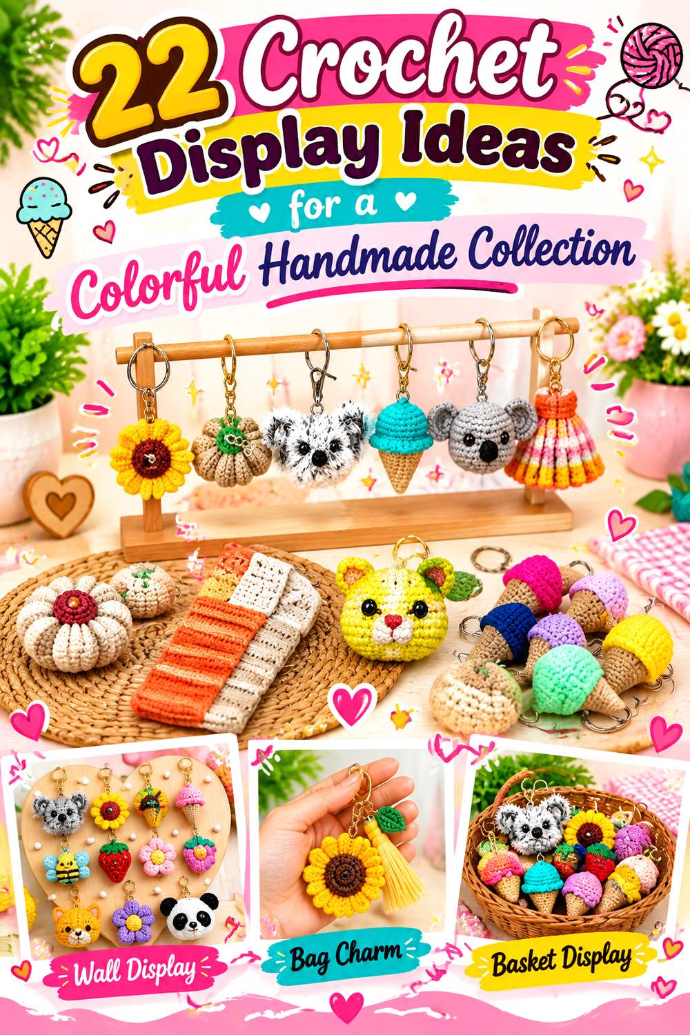 Crochet Keychain Display Ideas for a Colorful Handmade Collection