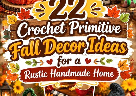 Crochet Primitive Fall Decor Ideas for a Rustic Handmade Home