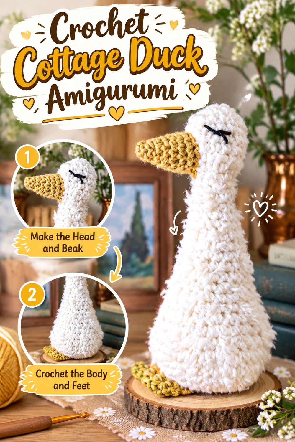 Crochet Cottage Duck Amigurumi