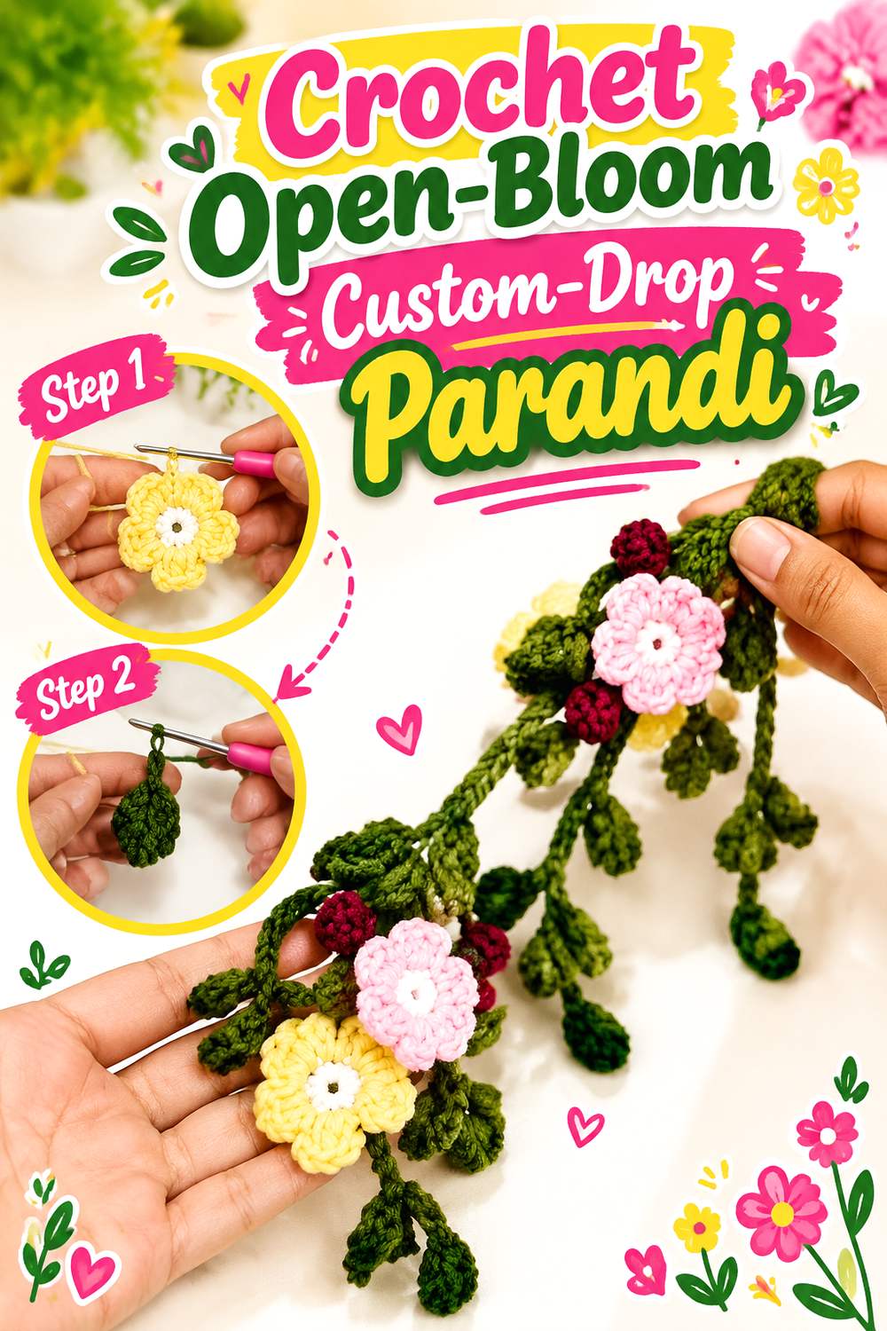 Crochet Open Bloom Custom Drop Parandi