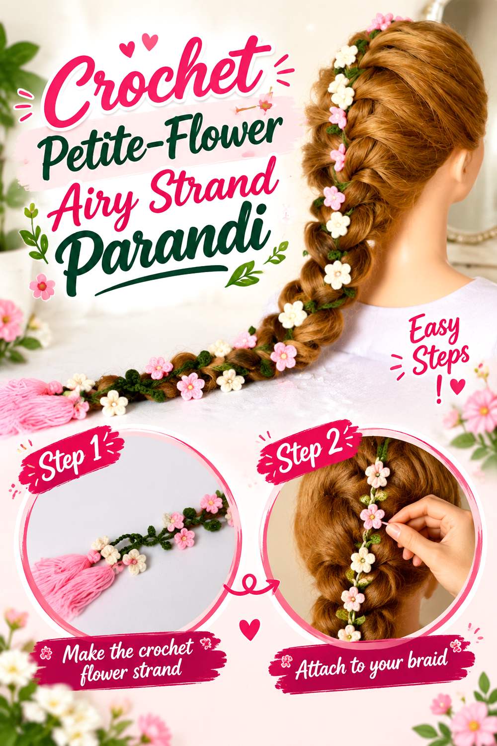 Crochet Petite Flower Airy Strand Parandi