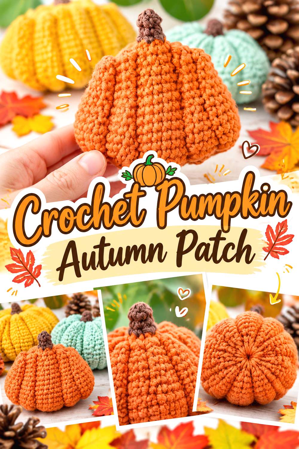 Crochet Pumpkin Autumn Patch